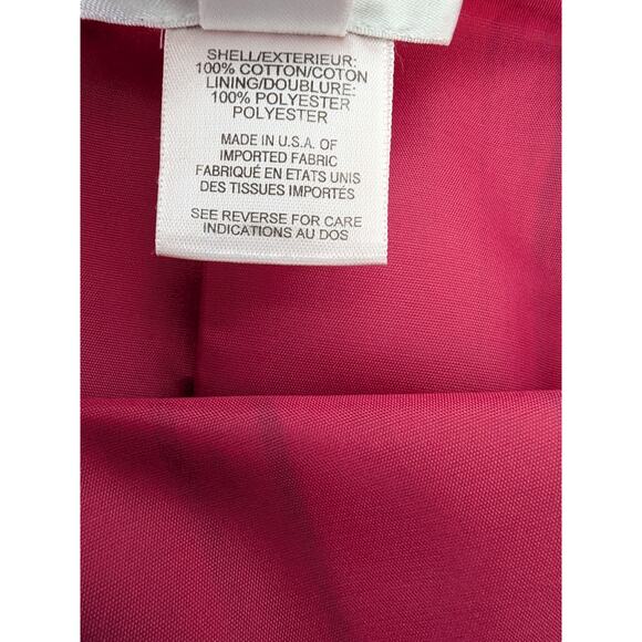 Talbots Womens Pink Stripe Ruffle Hem A Line Skirt Size 12 Coquette Preppy - Picture 5 of 8
